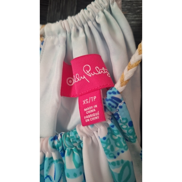 Lily Pulitzer | Inna Shells Print Halter Maxi Dress - White/Blue/Green - Picture 9 of 15